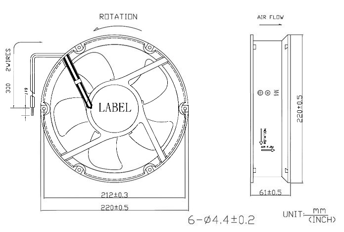 MFD22060 Dimensions